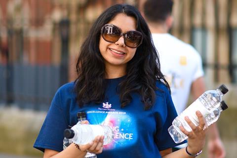 Free water from the Law Society team at London Legal Walk 2018